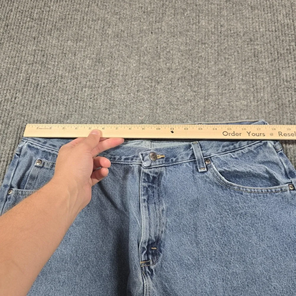 Wrangler Authentics Jeans Mens 38x30‎ Light Wash Blue Straight Leg Denim